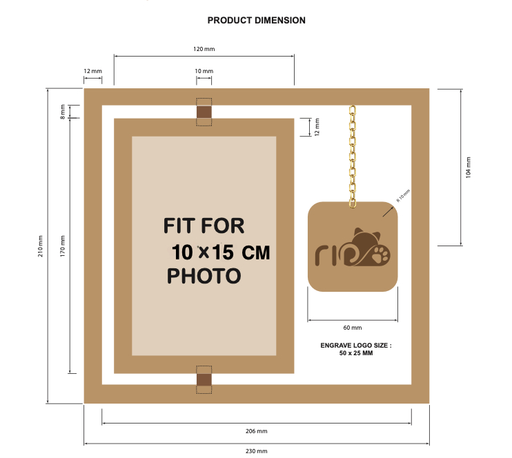 Frame and pendant